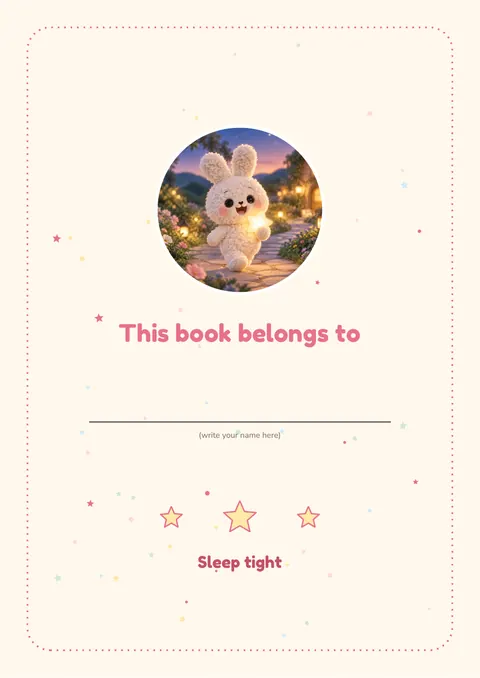 Name page: this book belongs to