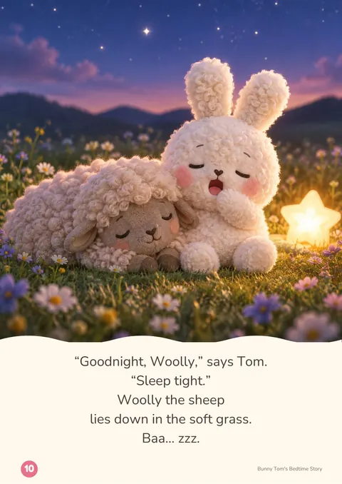 Story page: goodnight, Woolly the sheep