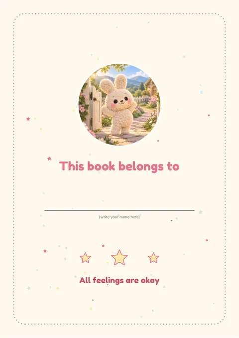 Name page: this book belongs to